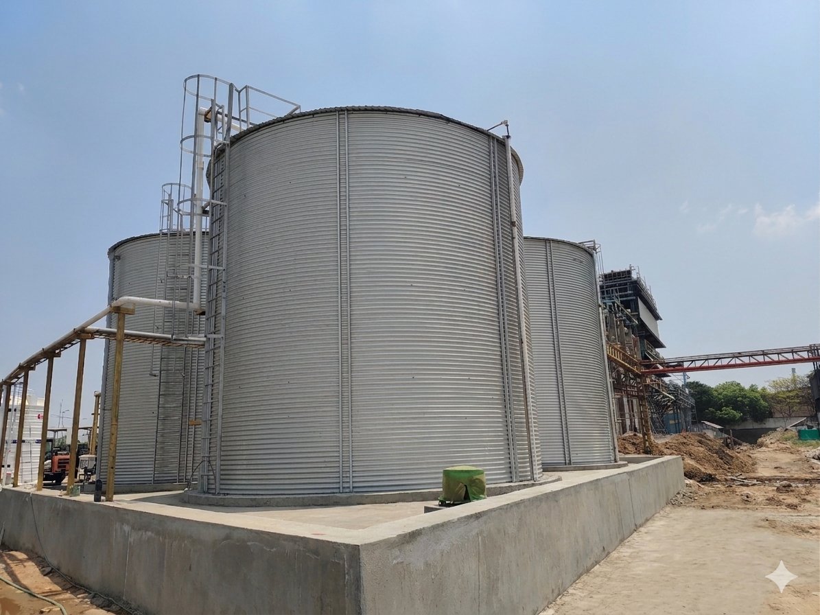 Fire hydrant water storage tank